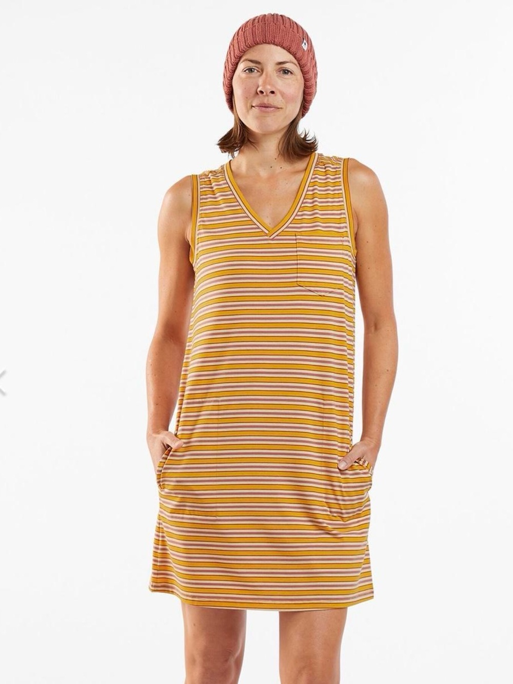 Toad & co Aviatrix Sleeveless Pocket Dress Size M